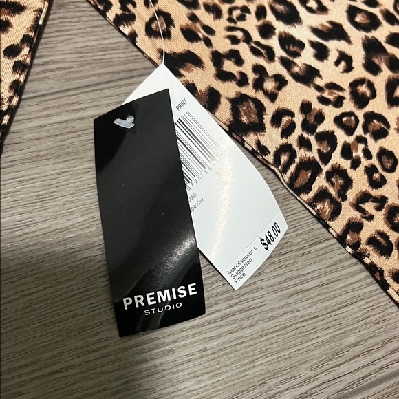 Premise Brown Leopard Print Blouse - Picture 2 of 7